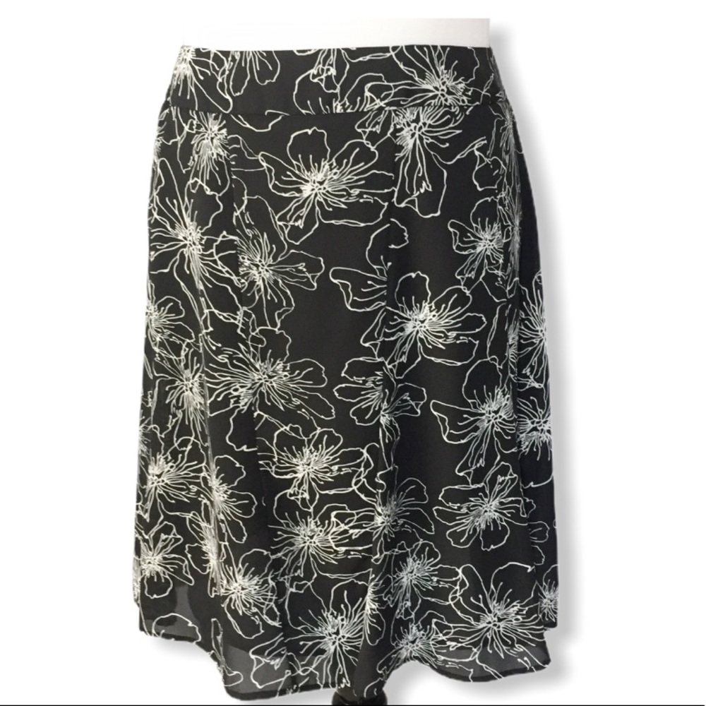 Worthington Floral Print Skirt